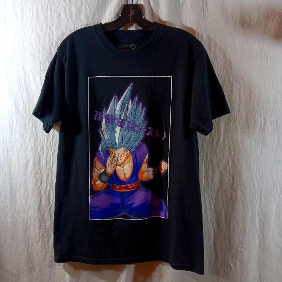 Dragonball Gohan Mens Medium Black TShirt Tee Super Saiyan Beast